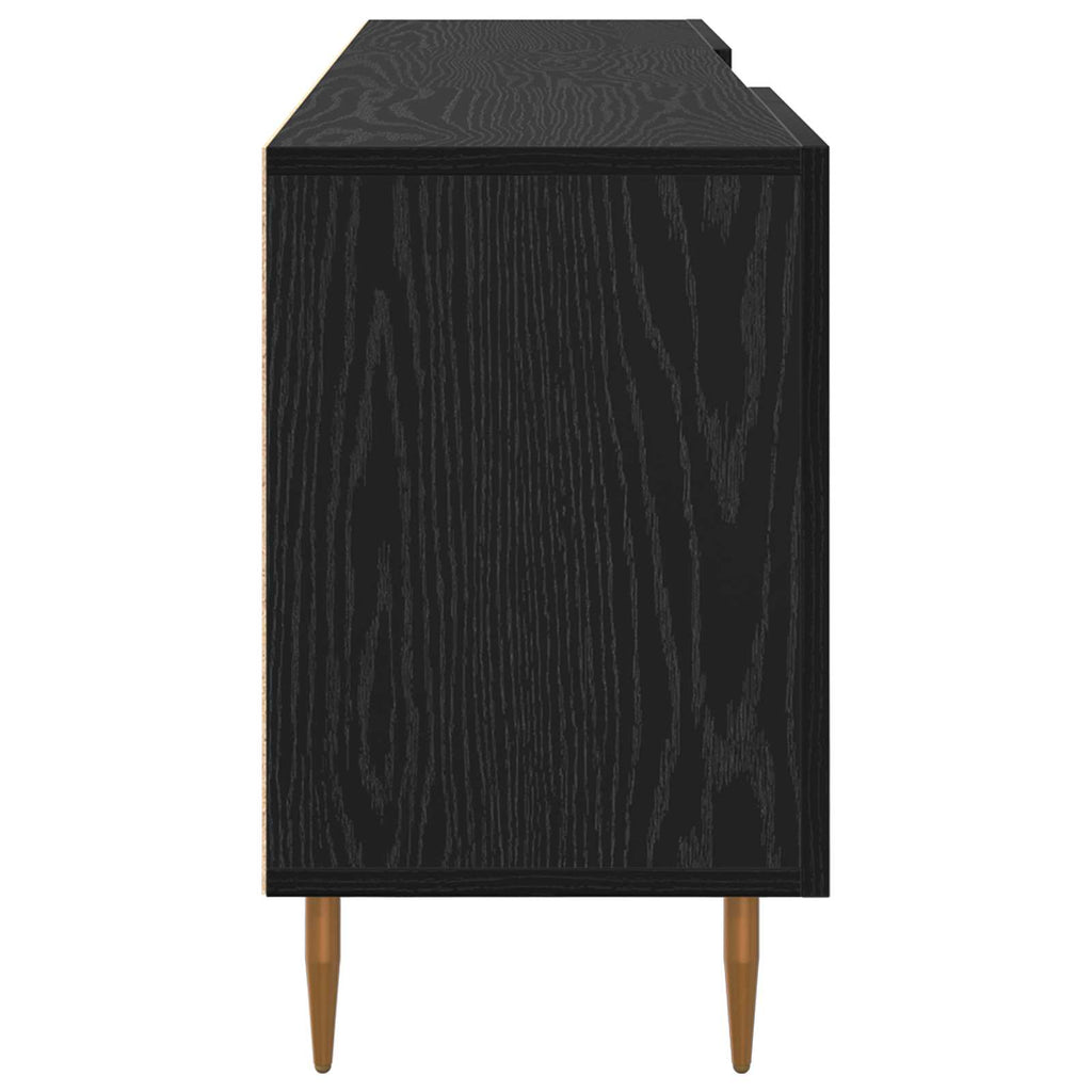 vidaXL Szafka pod telewizor Czarny dąb 150 x 30 x 50 cm