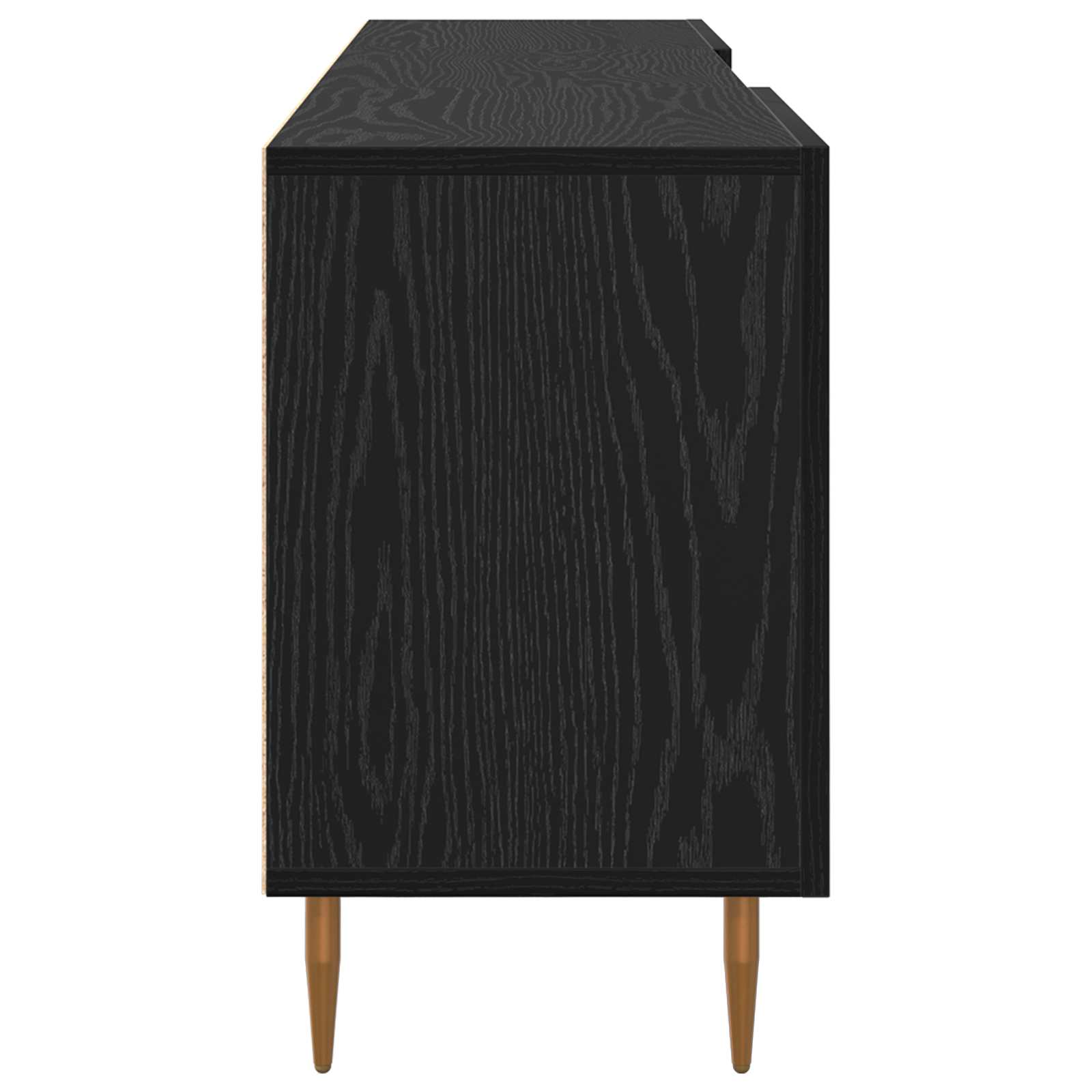 vidaXL Szafka pod telewizor Czarny dąb 150 x 30 x 50 cm