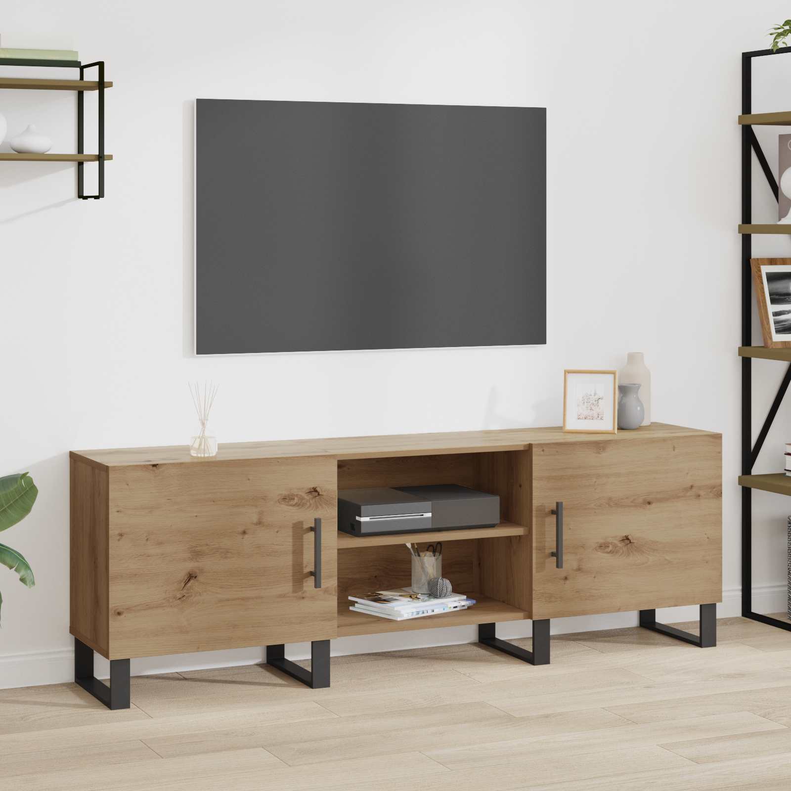 vidaXL Szafka pod telewizor Dąb rzemieślniczy 150 x 30 x 50 cm