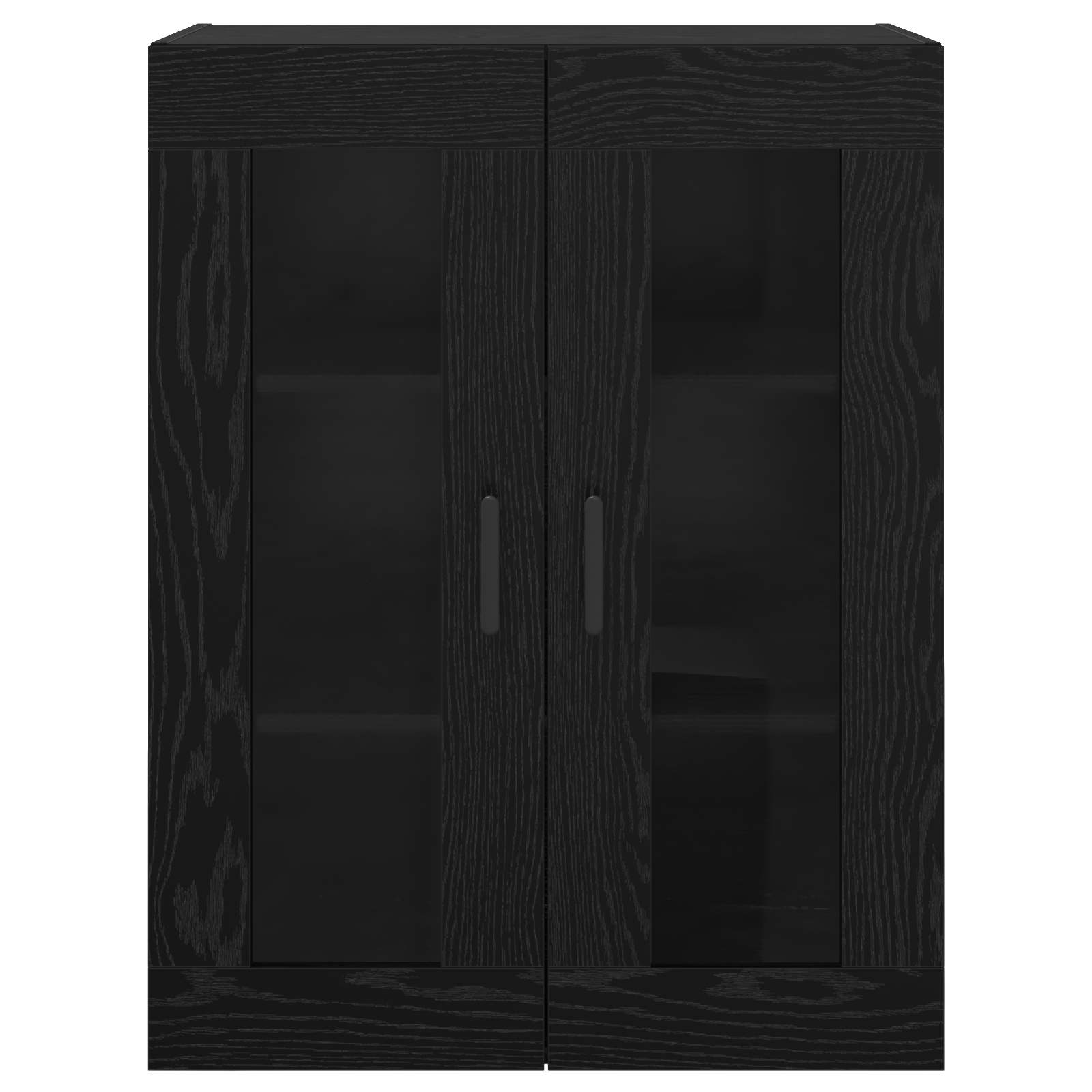 vidaXL Bufet Czarny Dąb 69,5 x 34 x 90 cm Materiał drewnopochodny