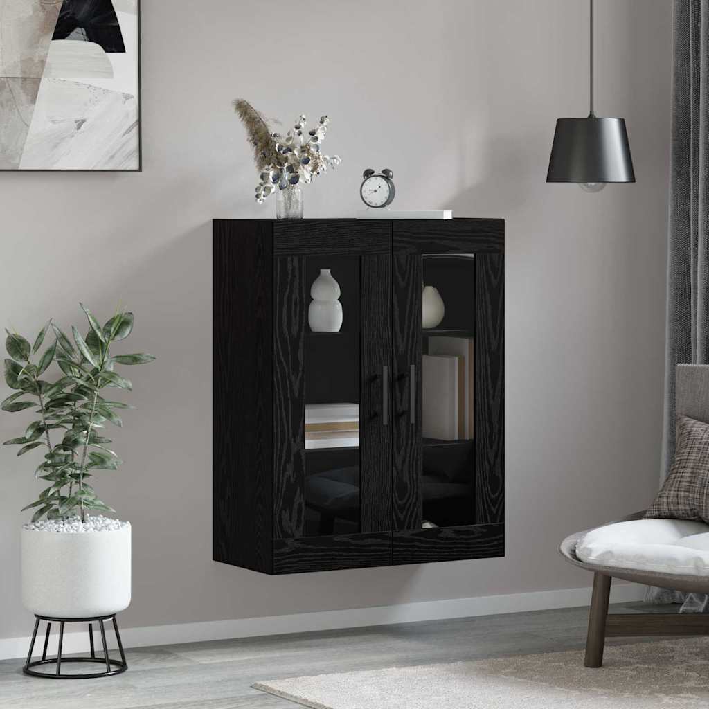 vidaXL Szafka wisząca Czarny dąb 69.5 x 34 x 90 cm