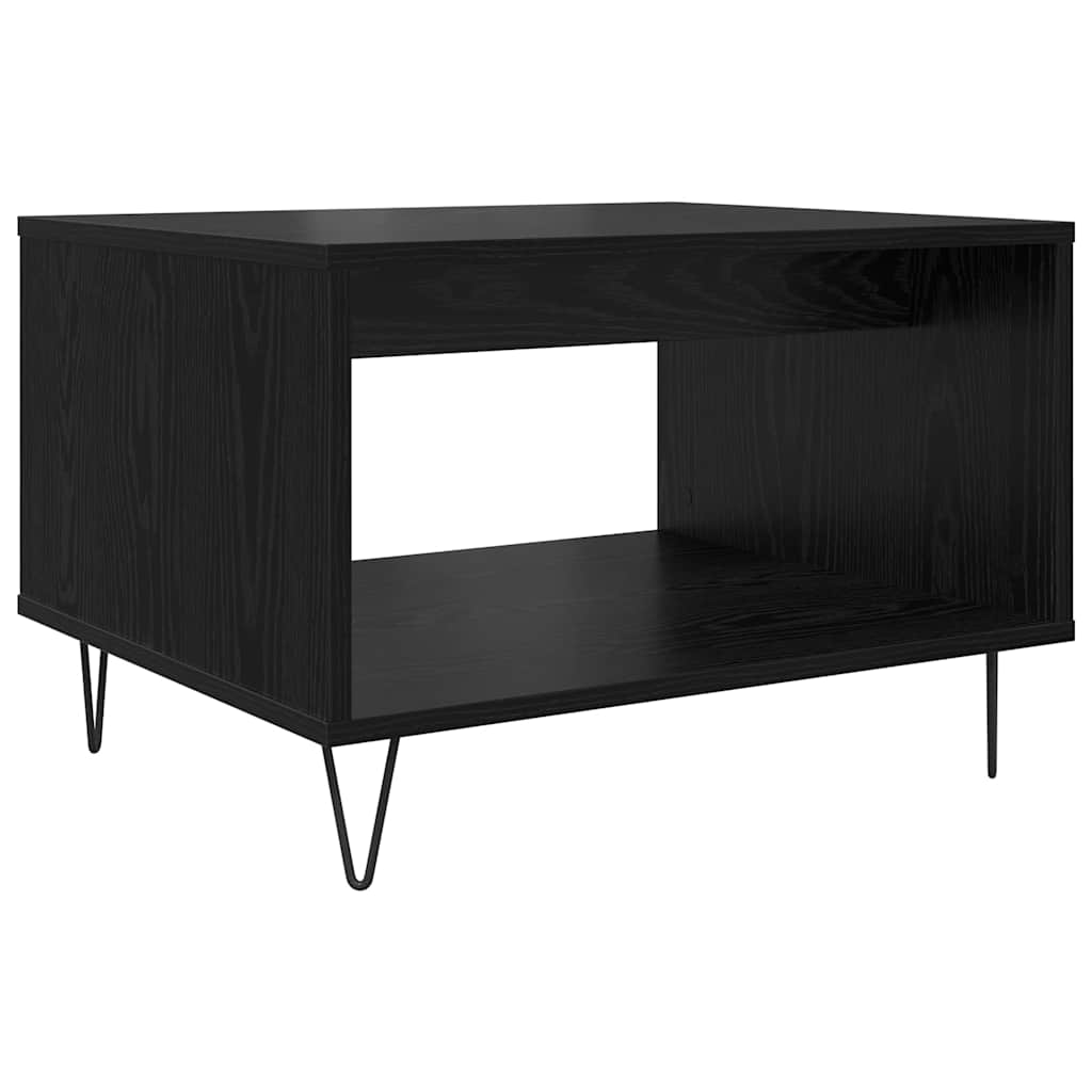 vidaXL Stolik kawowy Czarny dąb 60 x 50 x 40 cm
