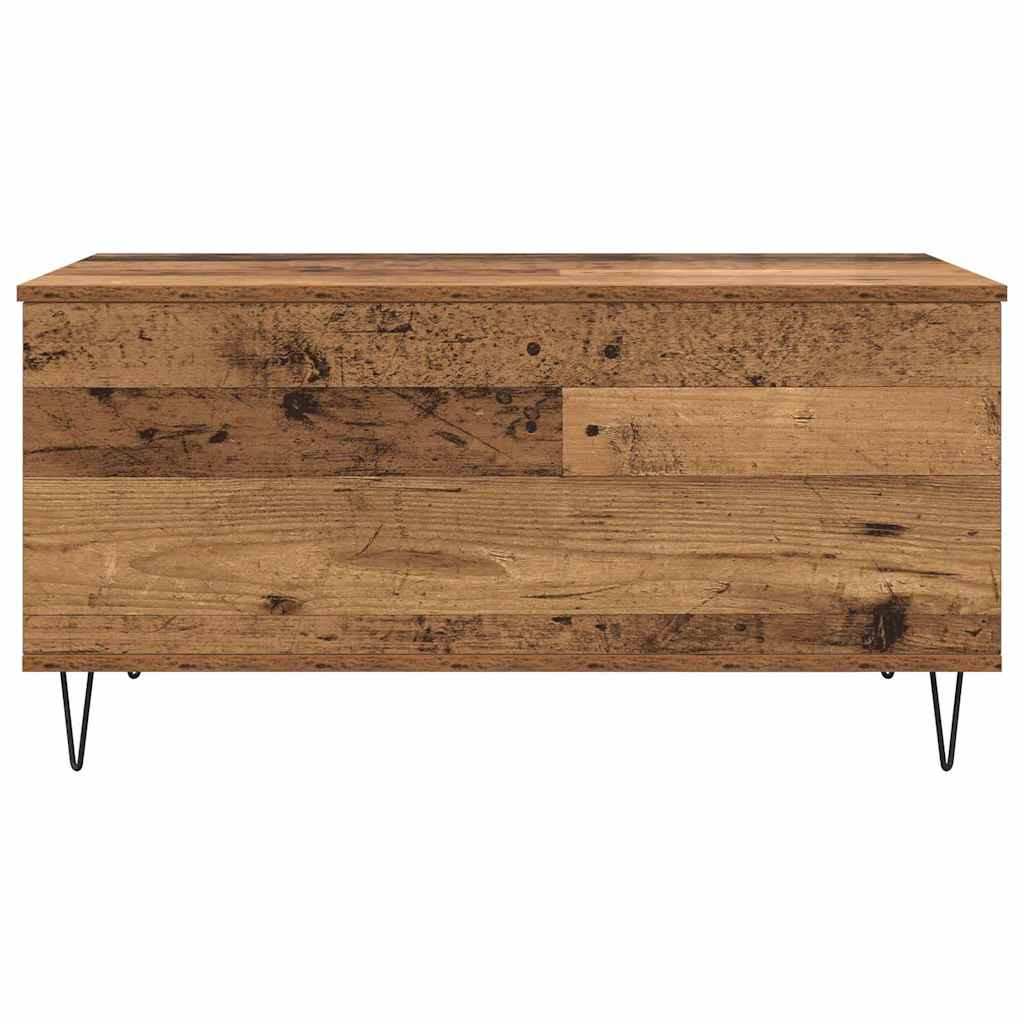 vidaXL Stolik kawowy Stare drewno 90 x 44.5 x 45 cm