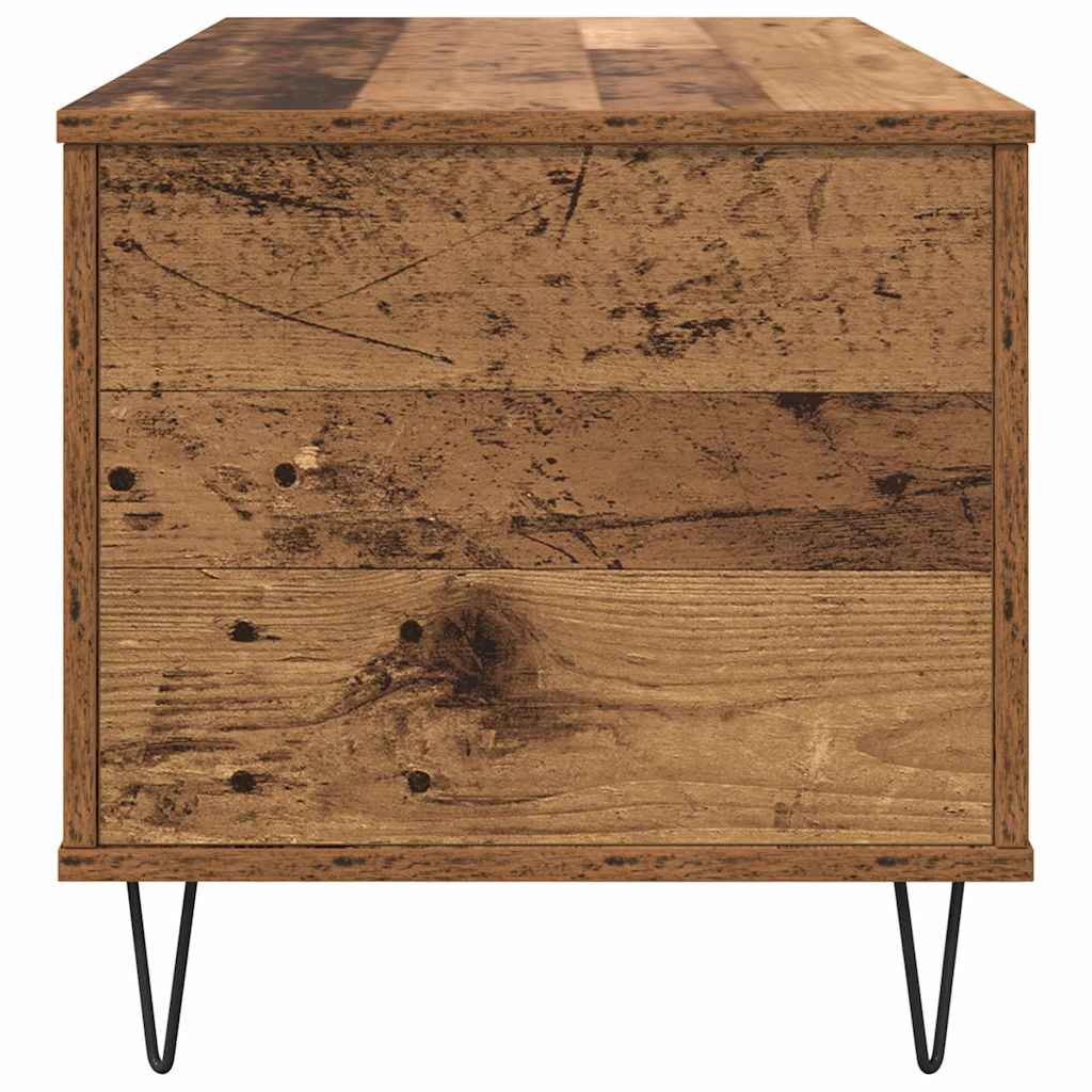 vidaXL Stolik kawowy Stare drewno 90 x 44.5 x 45 cm