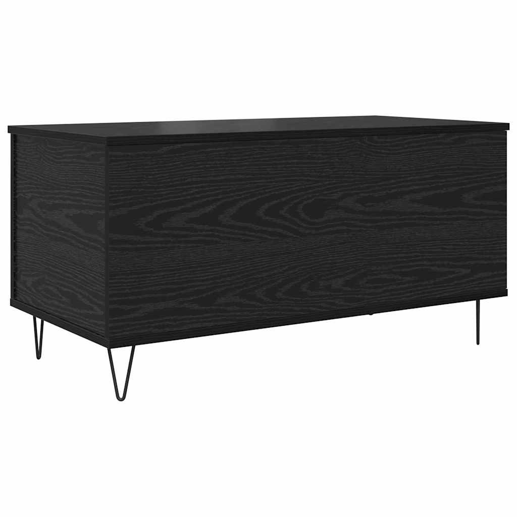 vidaXL Stolik kawowy Czarny dąb 90 x 44.5 x 45 cm