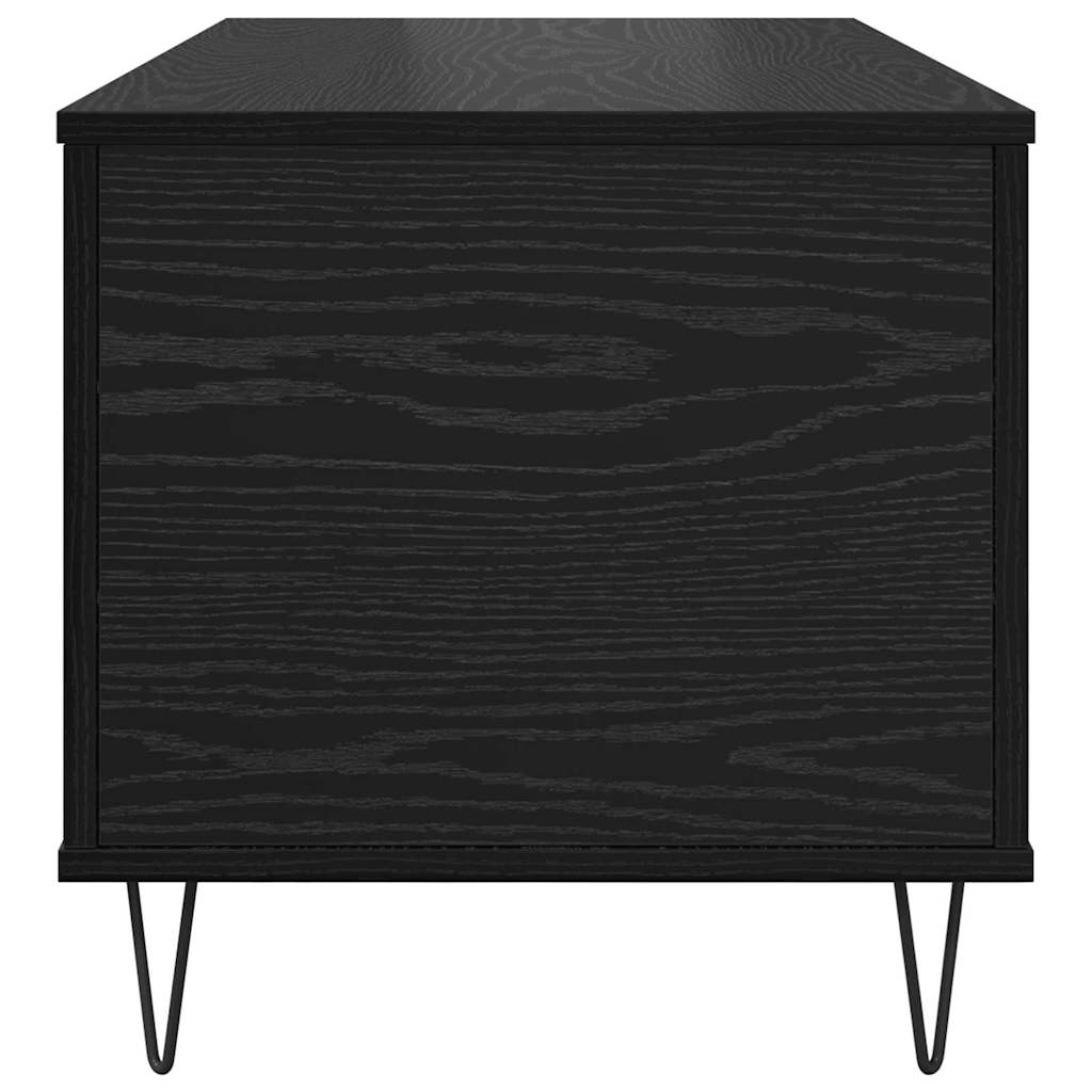 vidaXL Stolik kawowy Czarny dąb 90 x 44.5 x 45 cm