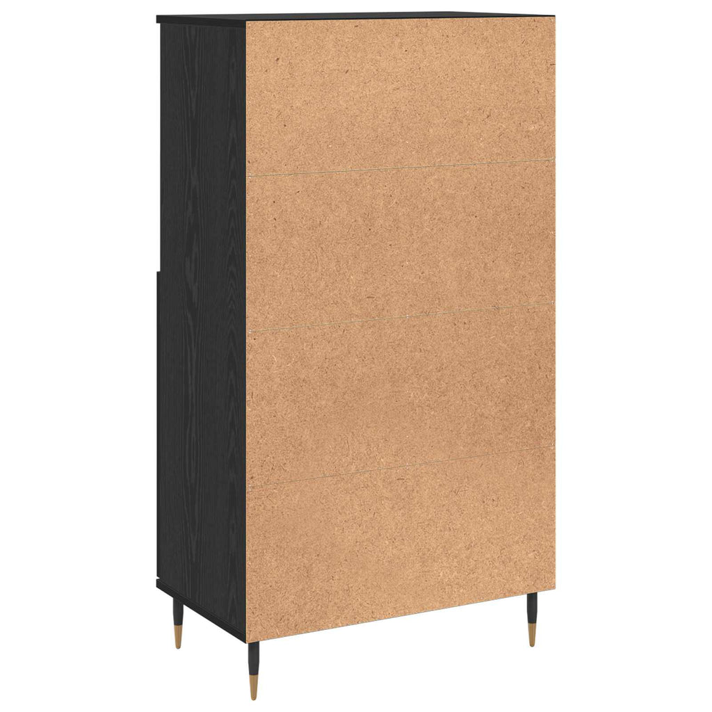 vidaXL Highboard Czarny 60 x 36 x 110 cm Materiał drewnopochodny