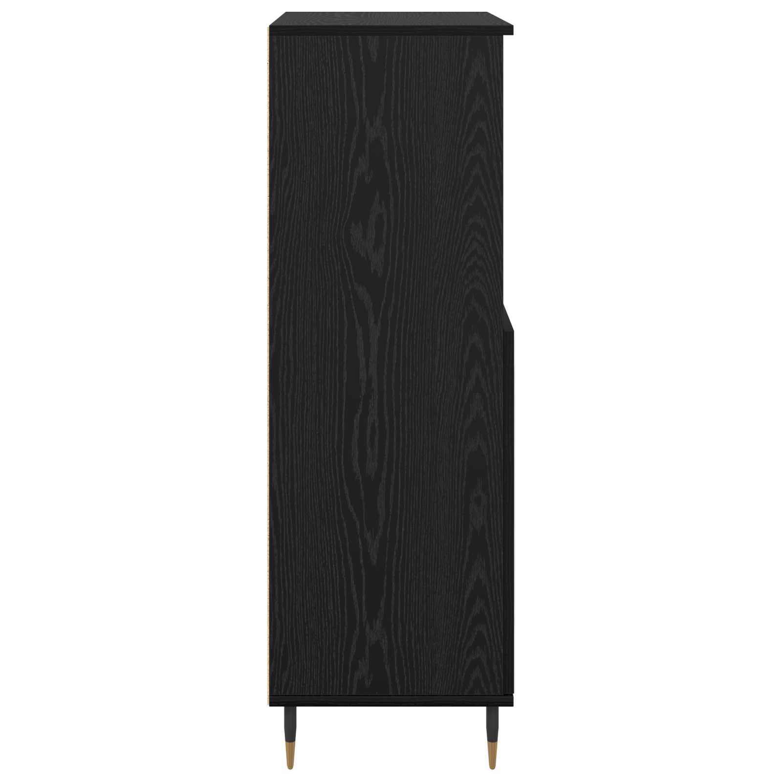 vidaXL Highboard Czarny 60 x 36 x 110 cm Materiał drewnopochodny