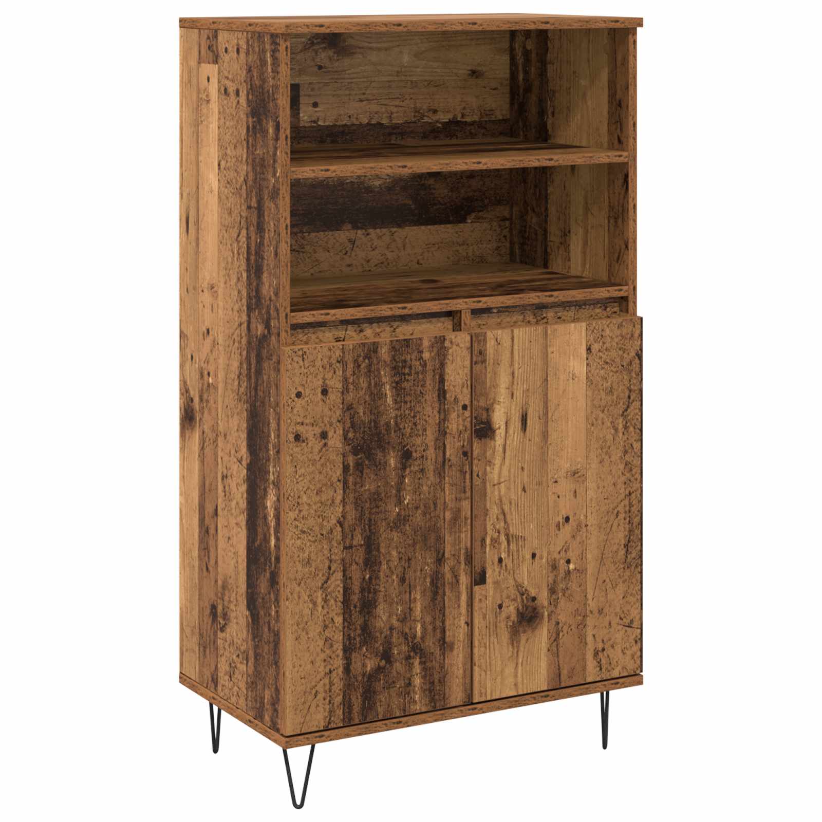 vidaXL Highboard Brązowy 60 x 36 x 110 cm Materiał drewnopochodny