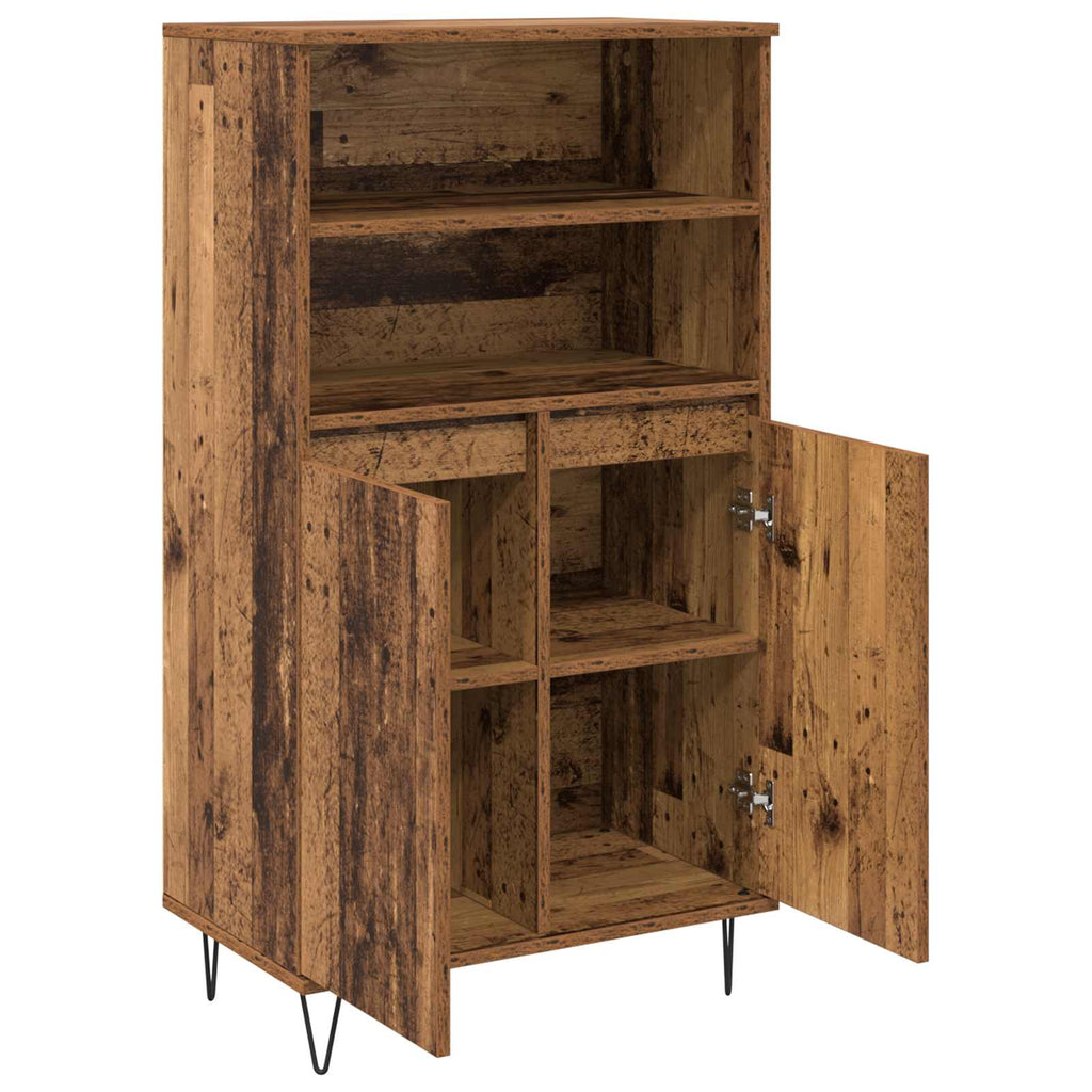 vidaXL Highboard Brązowy 60 x 36 x 110 cm Materiał drewnopochodny