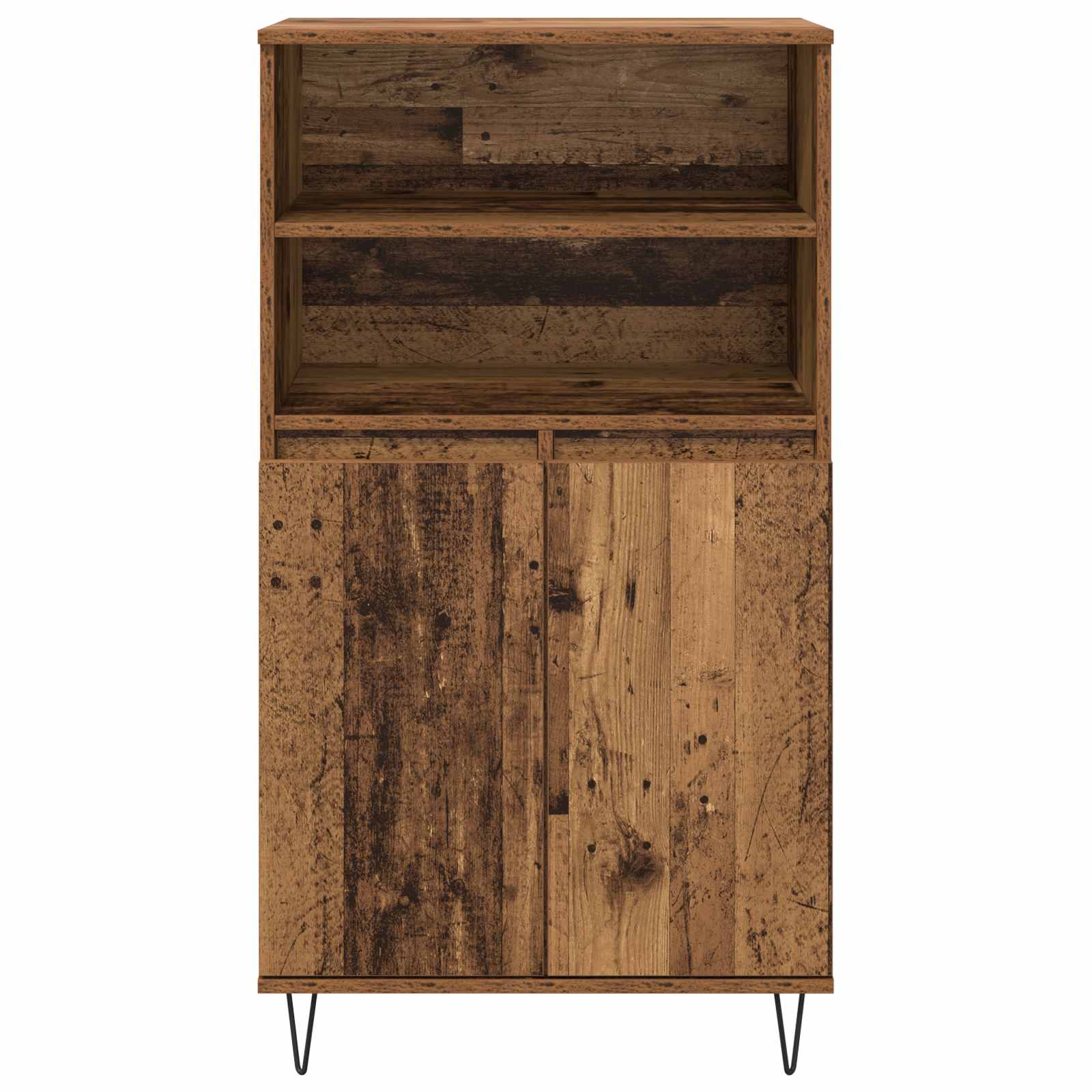 vidaXL Highboard Brązowy 60 x 36 x 110 cm Materiał drewnopochodny