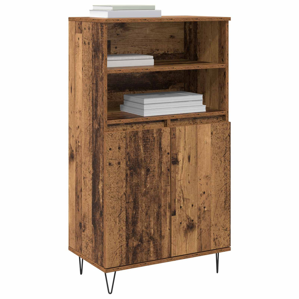vidaXL Highboard Brązowy 60 x 36 x 110 cm Materiał drewnopochodny
