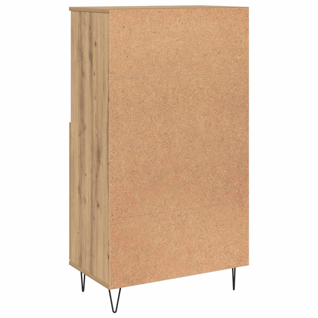 vidaXL Highboard Brązowy 60 x 36 x 110 cm Materiał drewnopochodny