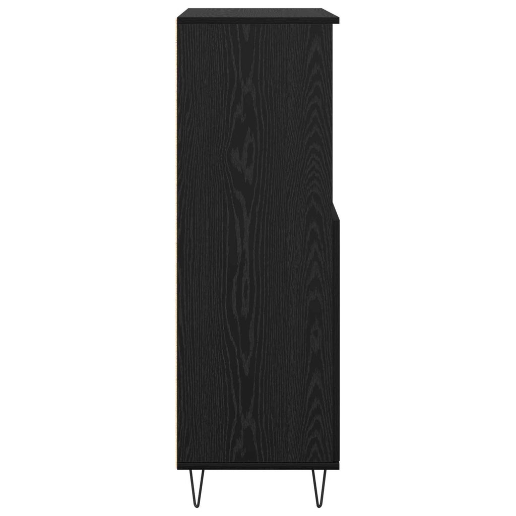 vidaXL Highboard Czarny 60 x 36 x 110 cm Materiał drewnopochodny