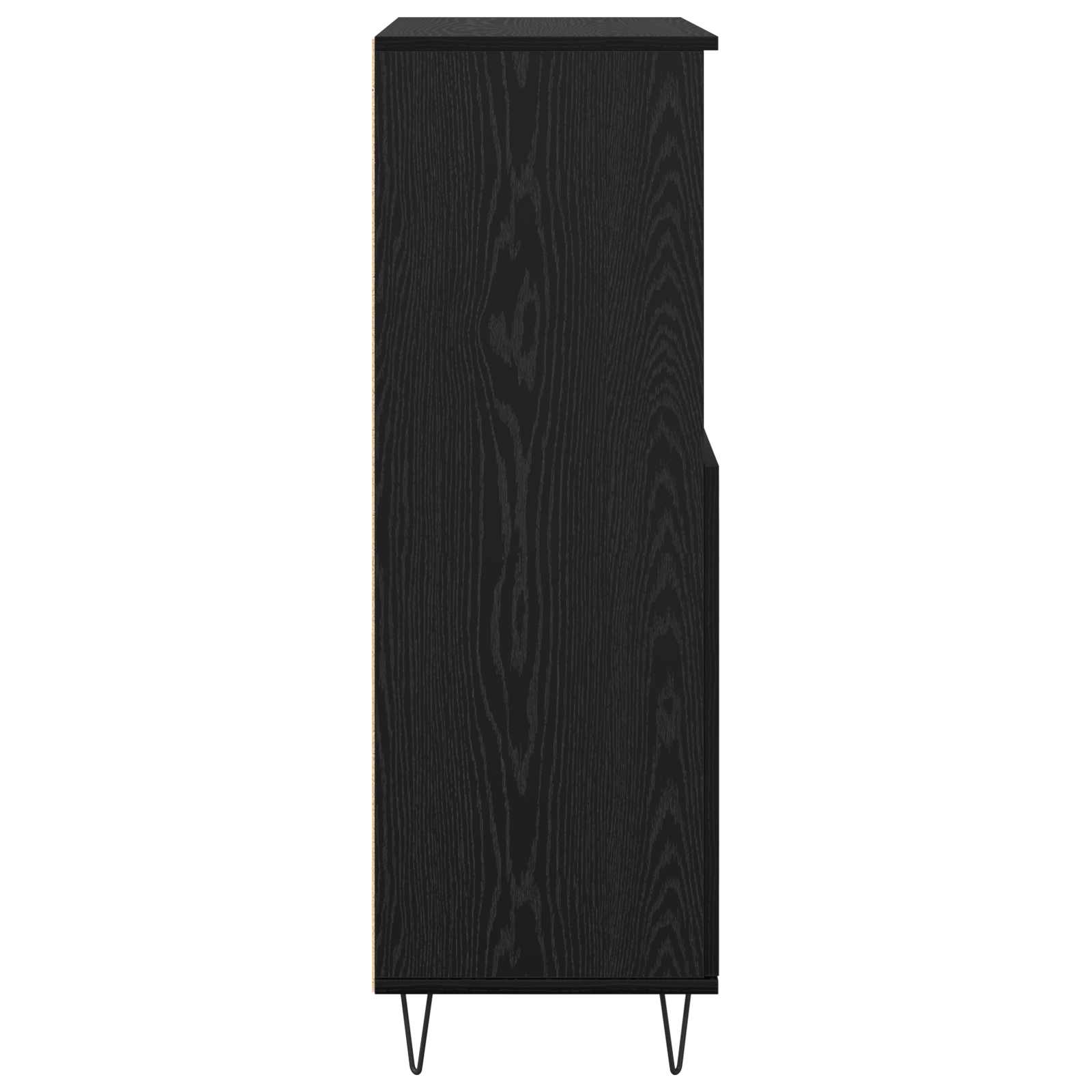 vidaXL Highboard Czarny 60 x 36 x 110 cm Materiał drewnopochodny
