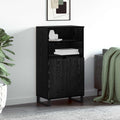 vidaXL Highboard Czarny 60 x 36 x 110 cm Materiał drewnopochodny