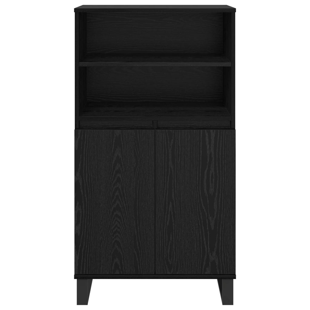 vidaXL Highboard Czarny 60 x 36 x 110 cm Materiał drewnopochodny
