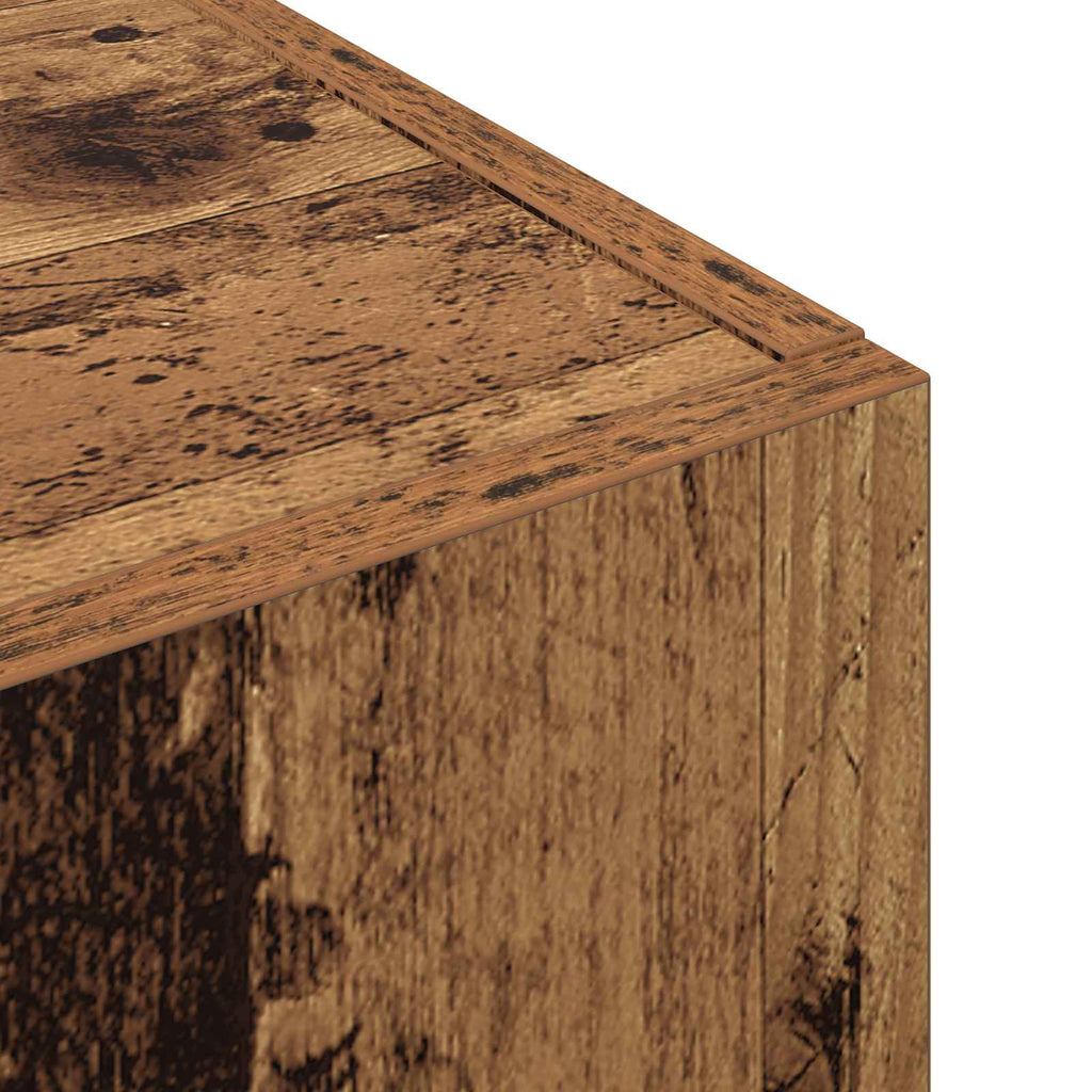 vidaXL Biurowa szafka Stare drewno 60 x 32 x 115 cm