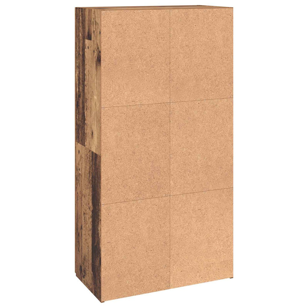 vidaXL Biurowa szafka Stare drewno 60 x 32 x 115 cm