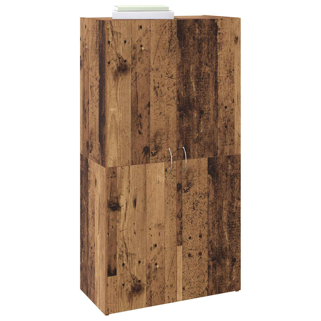 vidaXL Biurowa szafka Stare drewno 60 x 32 x 115 cm