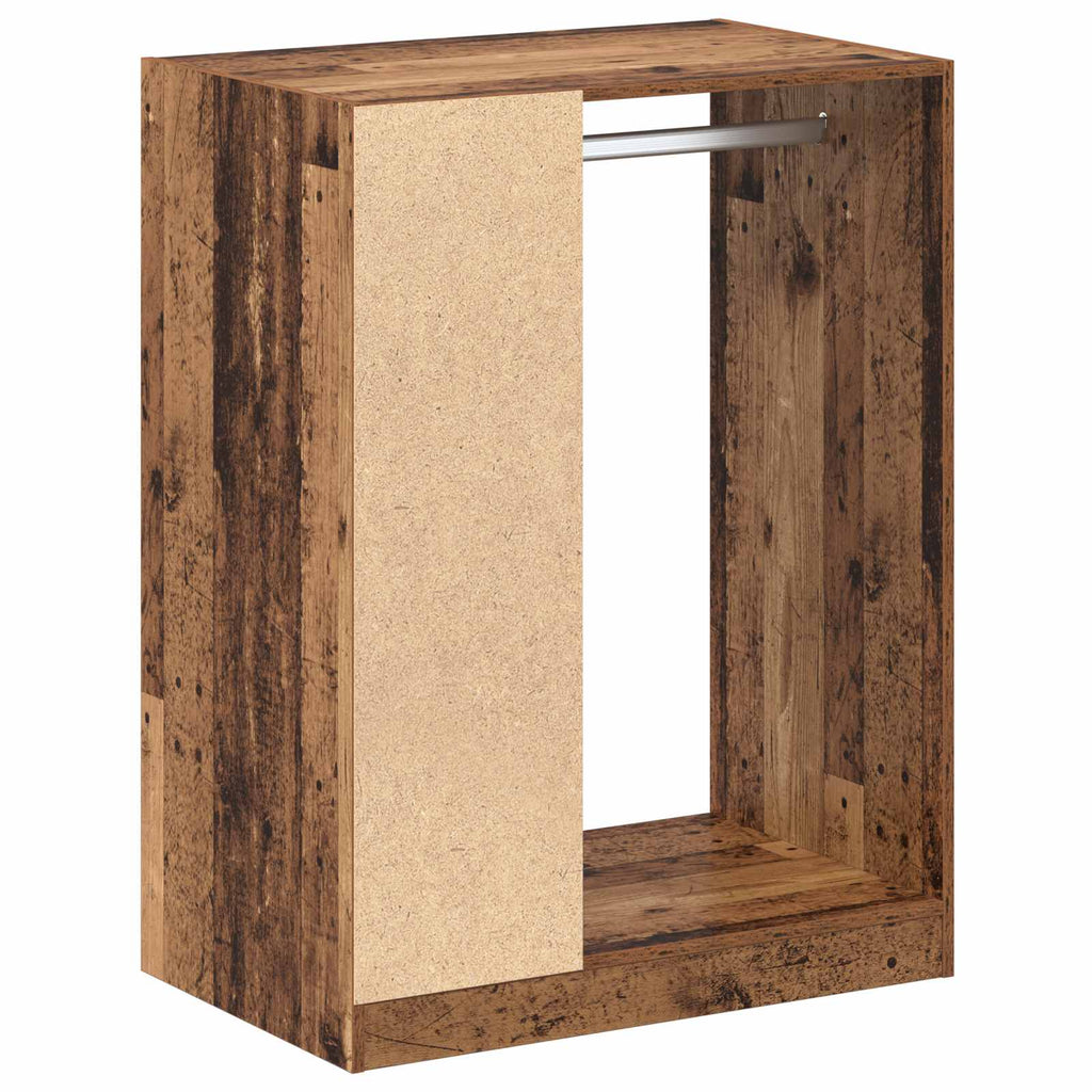 vidaXL Garderoba z półką Stare drewno 77 x 48 x 102 cm