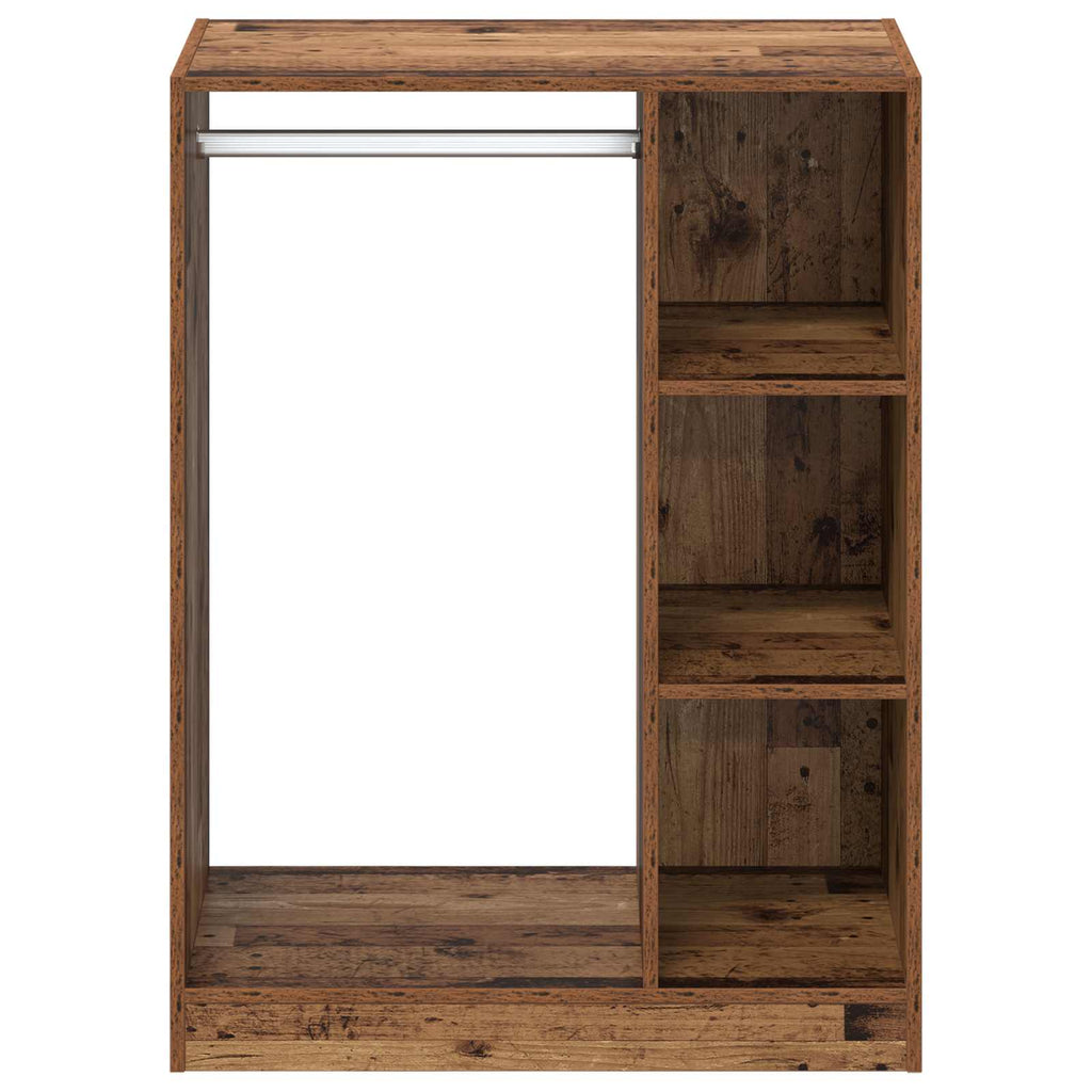 vidaXL Garderoba z półką Stare drewno 77 x 48 x 102 cm