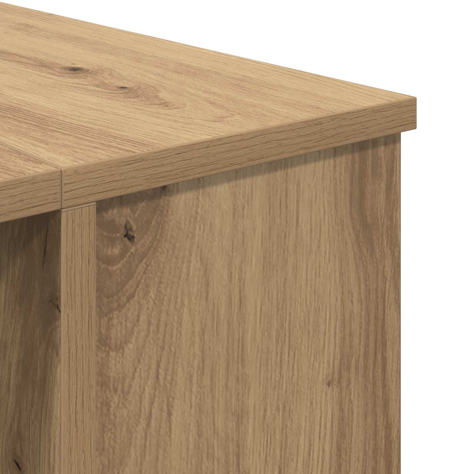 vidaXL Biurko dąb artisan 140 x 50 x 75 cm Materiał drewnopochodny