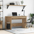 vidaXL Biurko dąb artisan 140 x 50 x 75 cm Materiał drewnopochodny