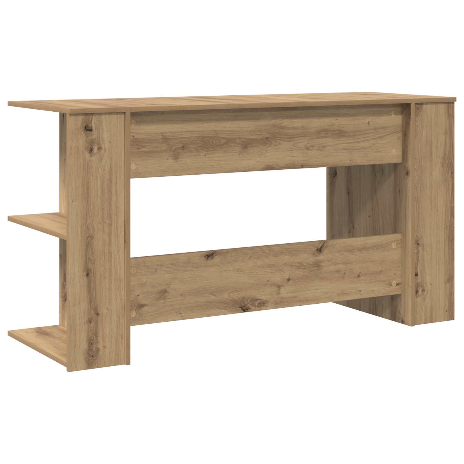 vidaXL Biurko dąb artisan 140 x 50 x 75 cm Materiał drewnopochodny
