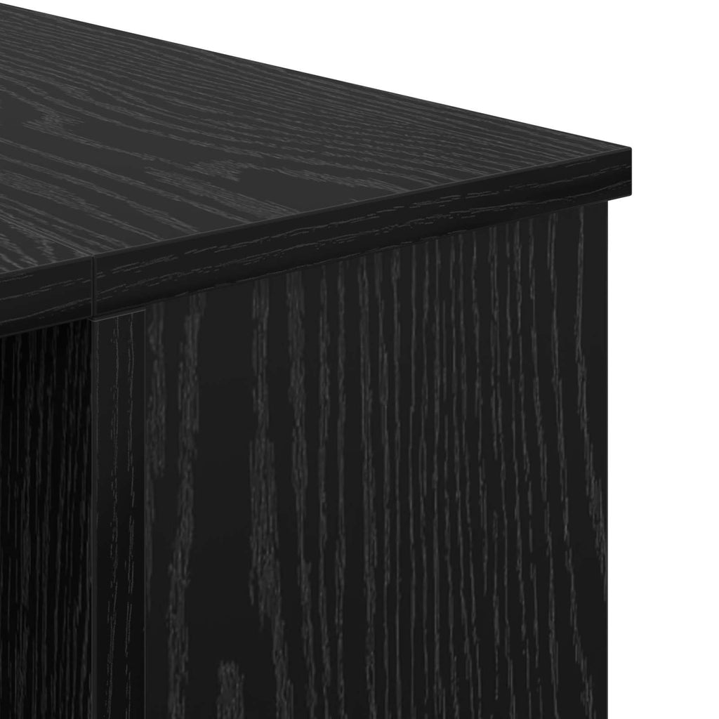 vidaXL Biurko Czarny dąb 140 x 50 x 75 cm Materiał drewnopochodny