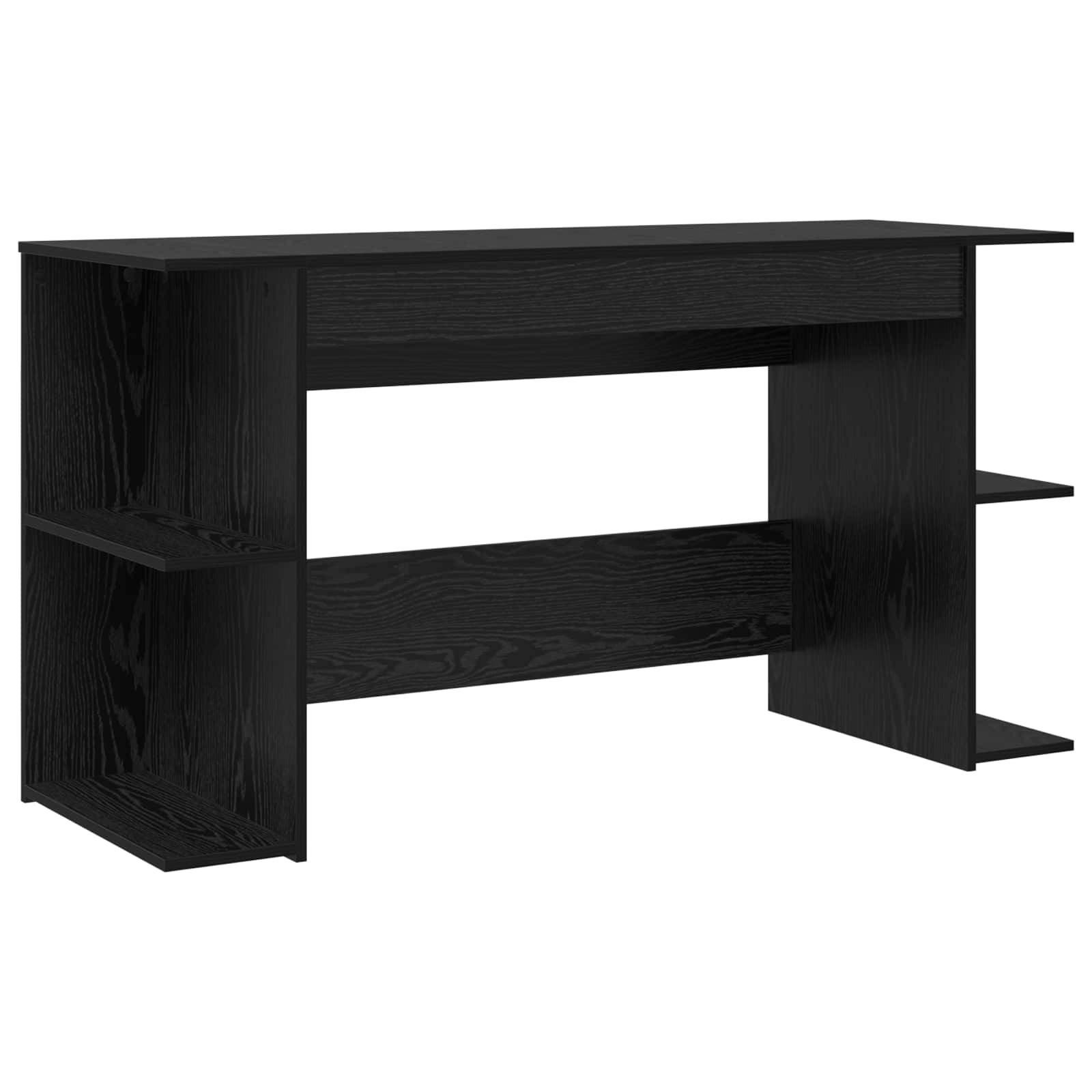 vidaXL Biurko Czarny dąb 140 x 50 x 75 cm Materiał drewnopochodny