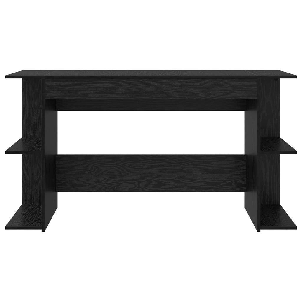 vidaXL Biurko Czarny dąb 140 x 50 x 75 cm Materiał drewnopochodny