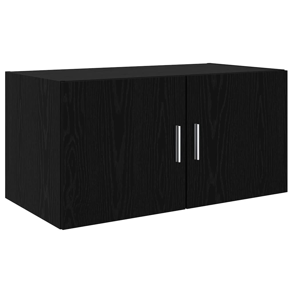 vidaXL Szafka ścienna Czarny dąb 80 x 42.5 x 40 cm