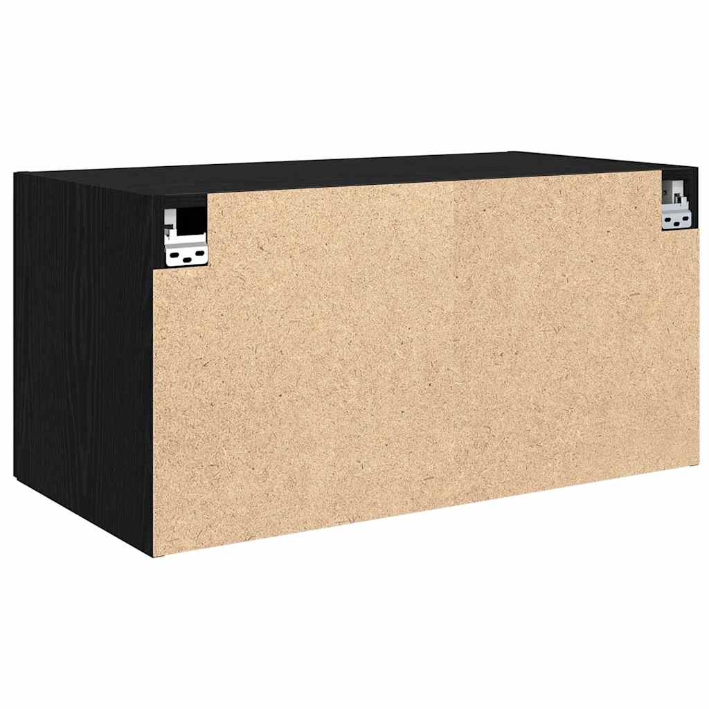 vidaXL Szafka ścienna Czarny dąb 80 x 42.5 x 40 cm