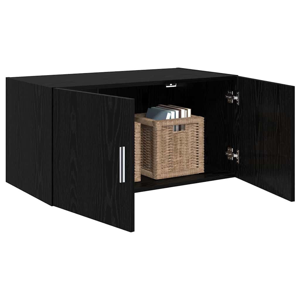 vidaXL Szafka ścienna Czarny dąb 80 x 42.5 x 40 cm