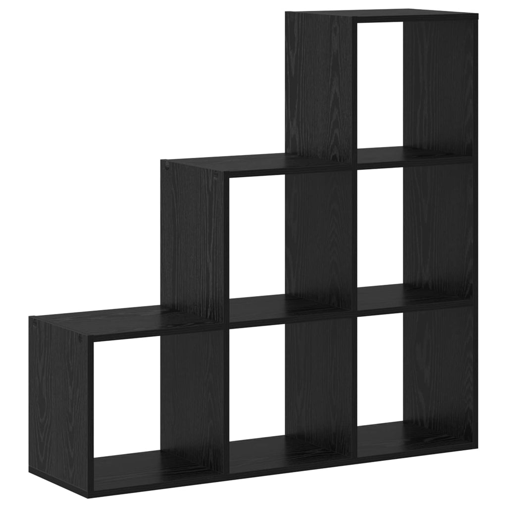 vidaXL Przegroda na książki Czarny Dąb 99 x 29 x 99 cm