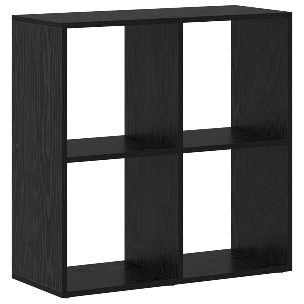 vidaXL Szafka na książki Czarny Dąb 69,5 x 29 x 69,5 cm