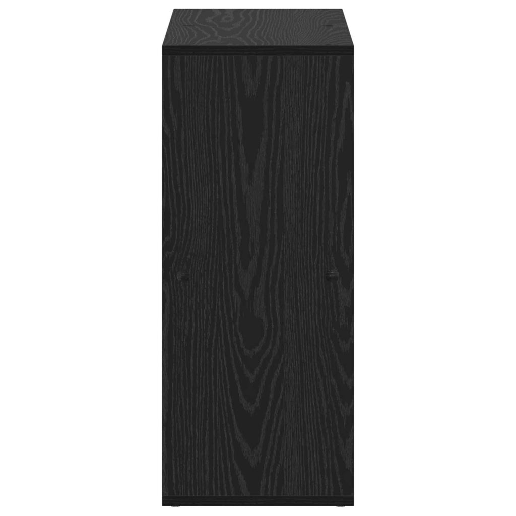 vidaXL Szafka na książki Czarny Dąb 69,5 x 29 x 69,5 cm