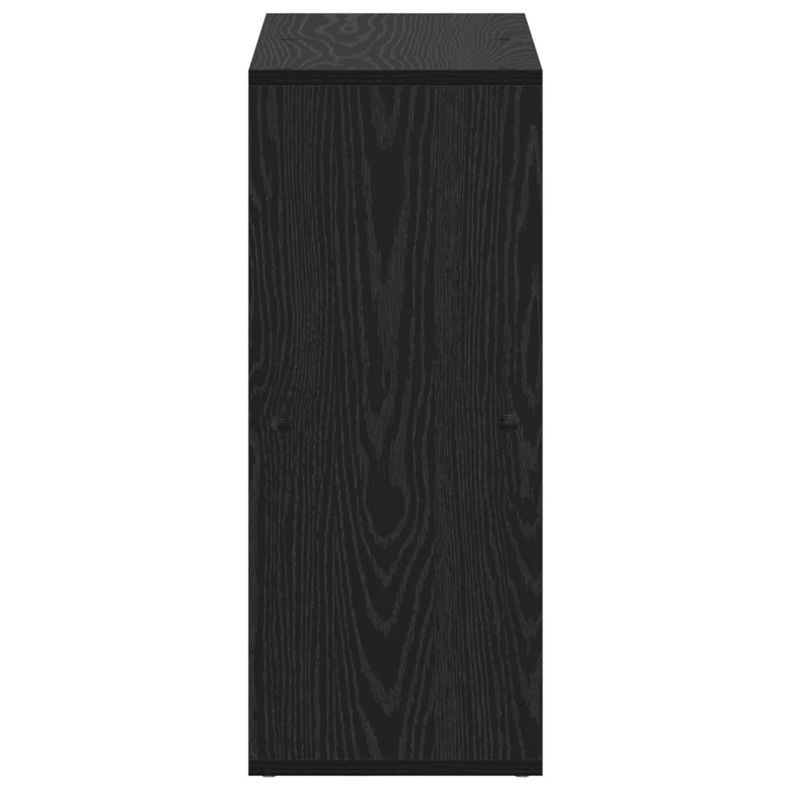 vidaXL Szafka na książki Czarny Dąb 69,5 x 29 x 69,5 cm
