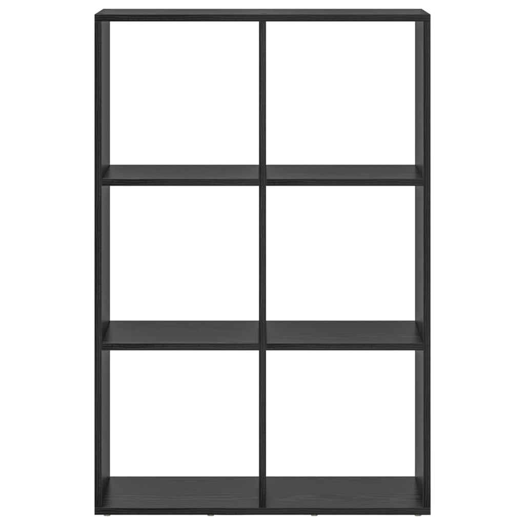 vidaXL Szafka na książki Czarny Dąb 69,5 x 29 x 103,5 cm