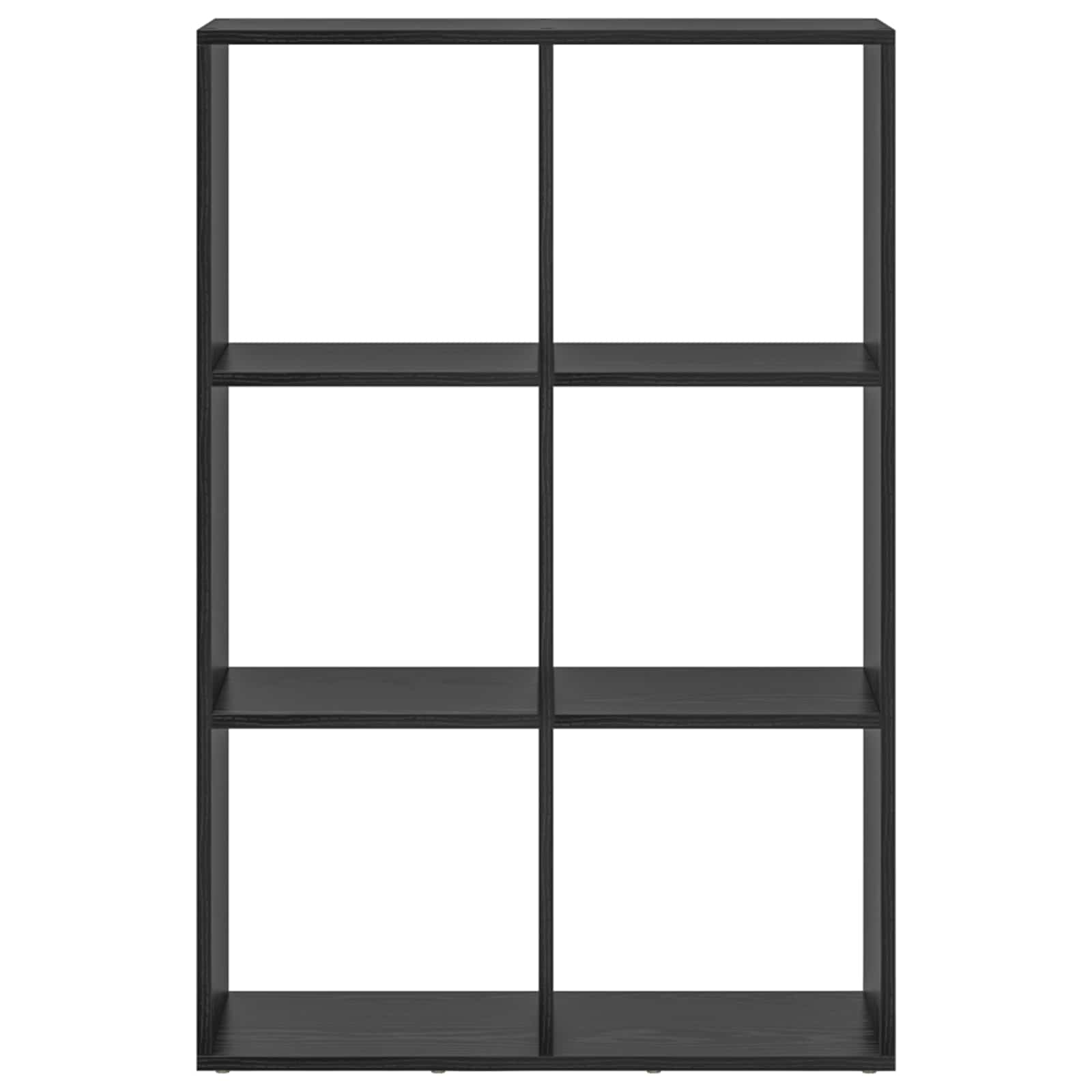 vidaXL Szafka na książki Czarny Dąb 69,5 x 29 x 103,5 cm