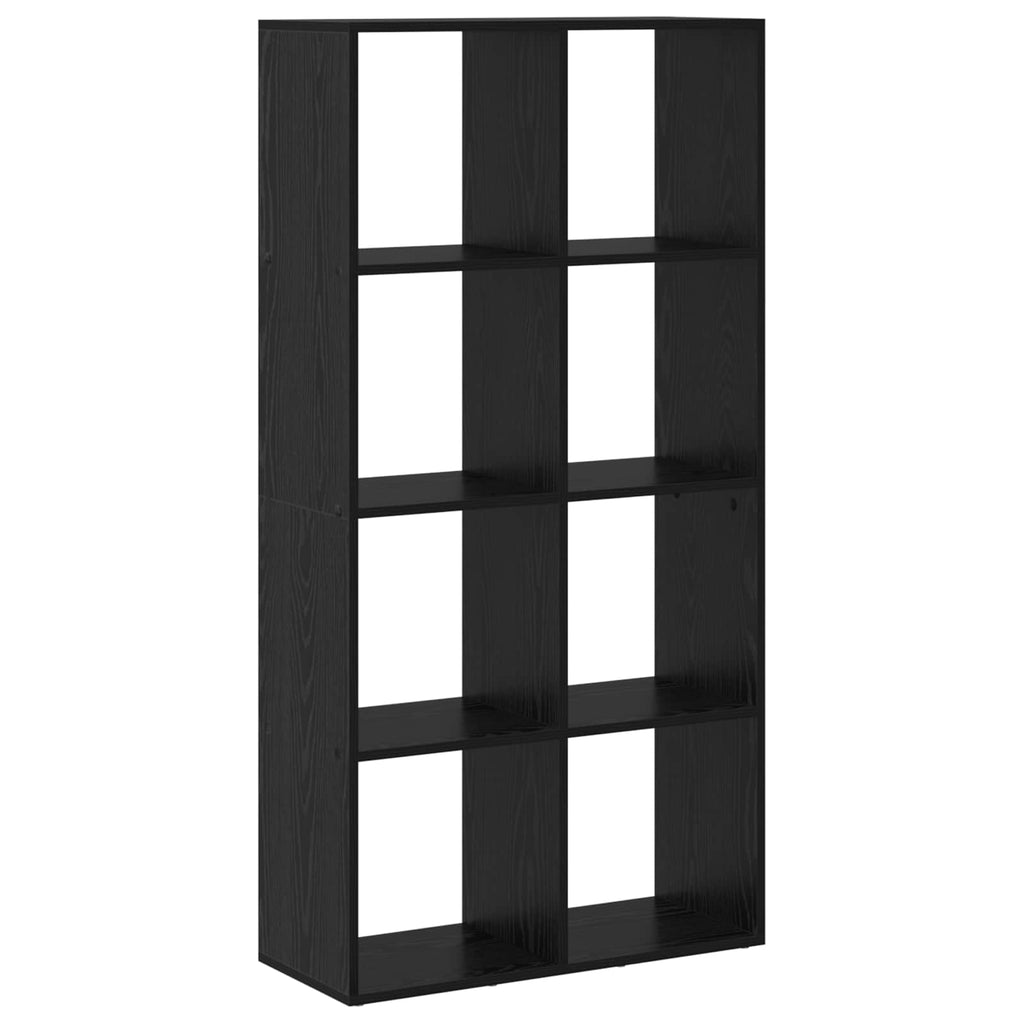 vidaXL Szafka na książki Czarny Dąb 69,5 x 29 x 137,5 cm
