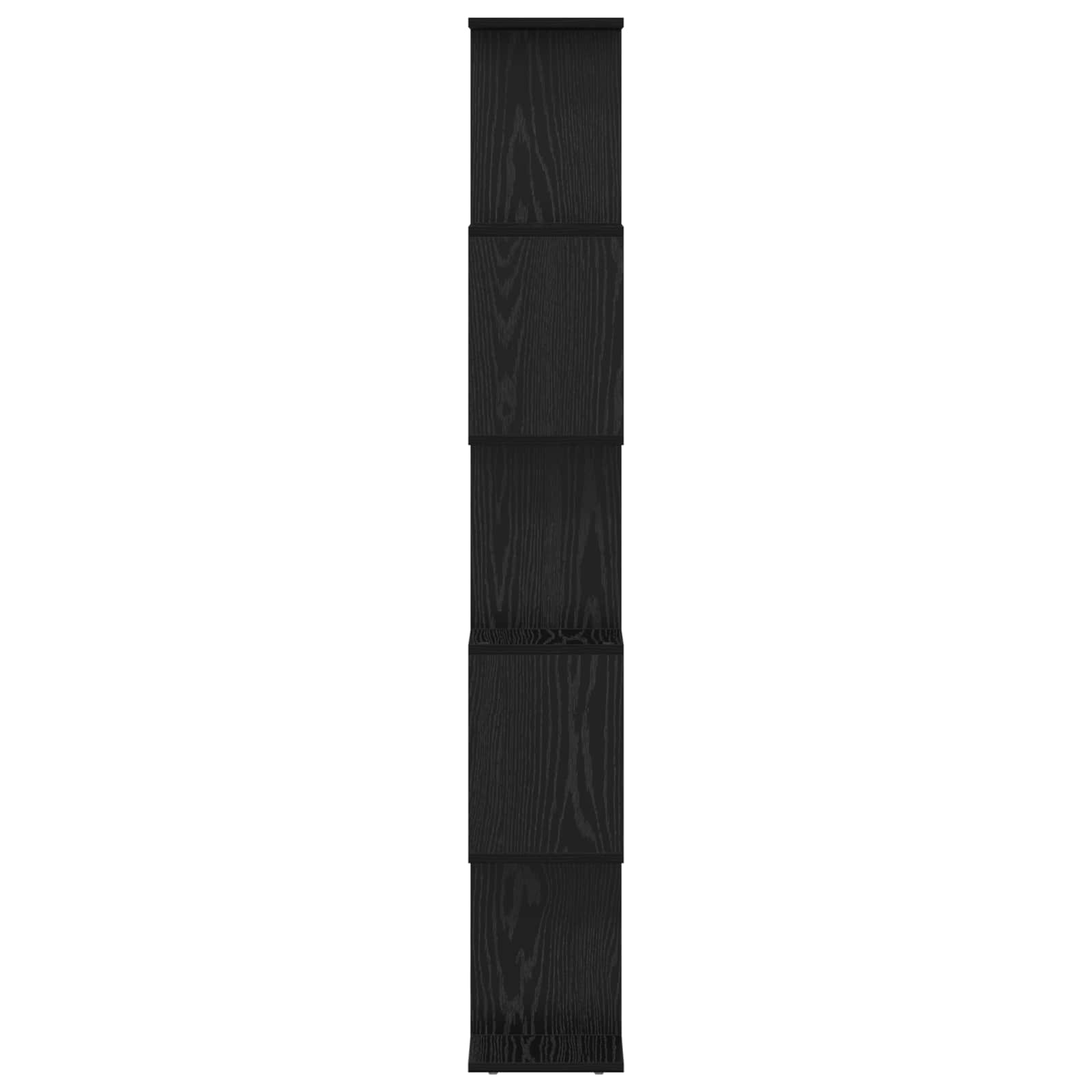 vidaXL Szafka na książki Czarny Dąb 70 x 24 x 161 cm
