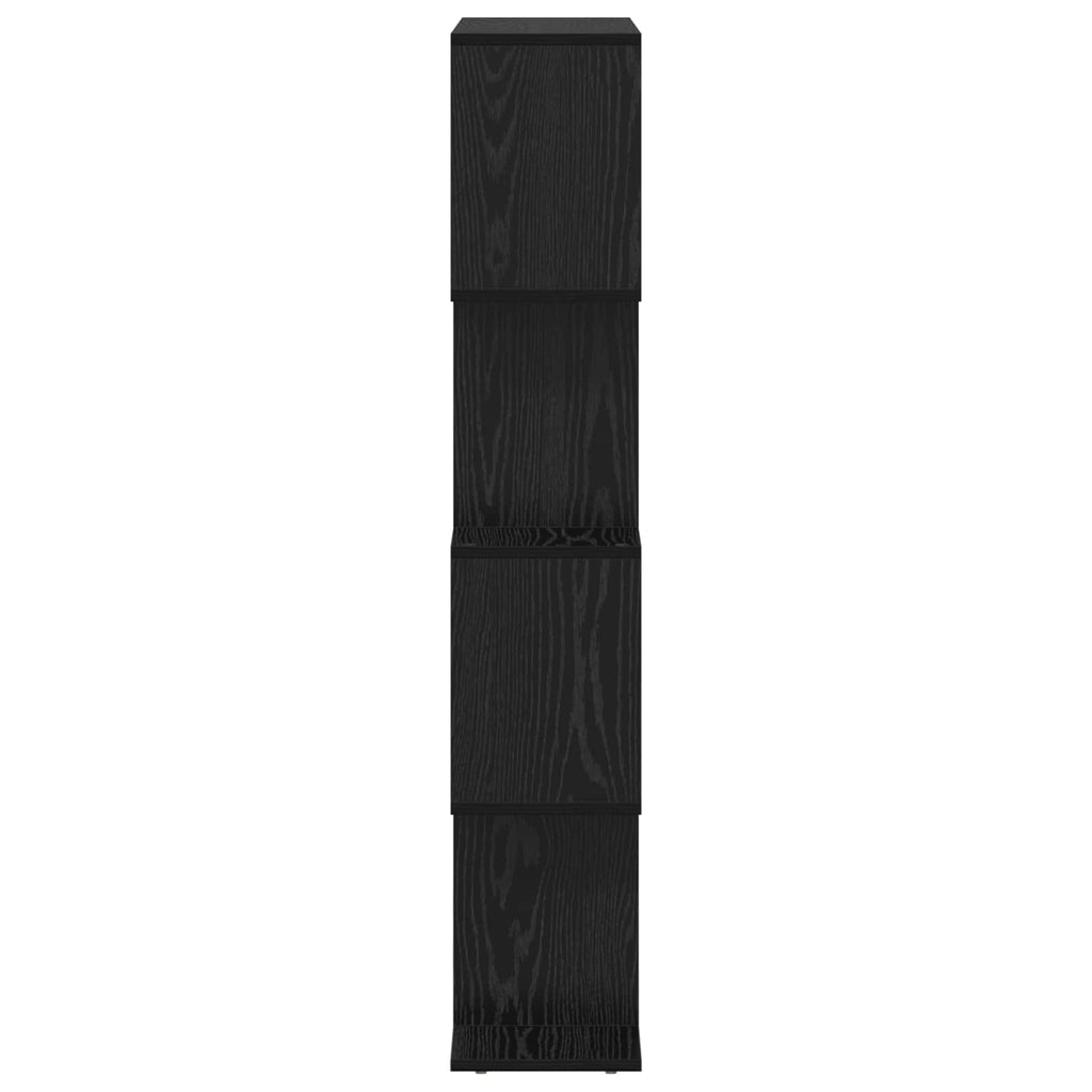 vidaXL Szafka na książki Czarny Dąb 70 x 24 x 129 cm