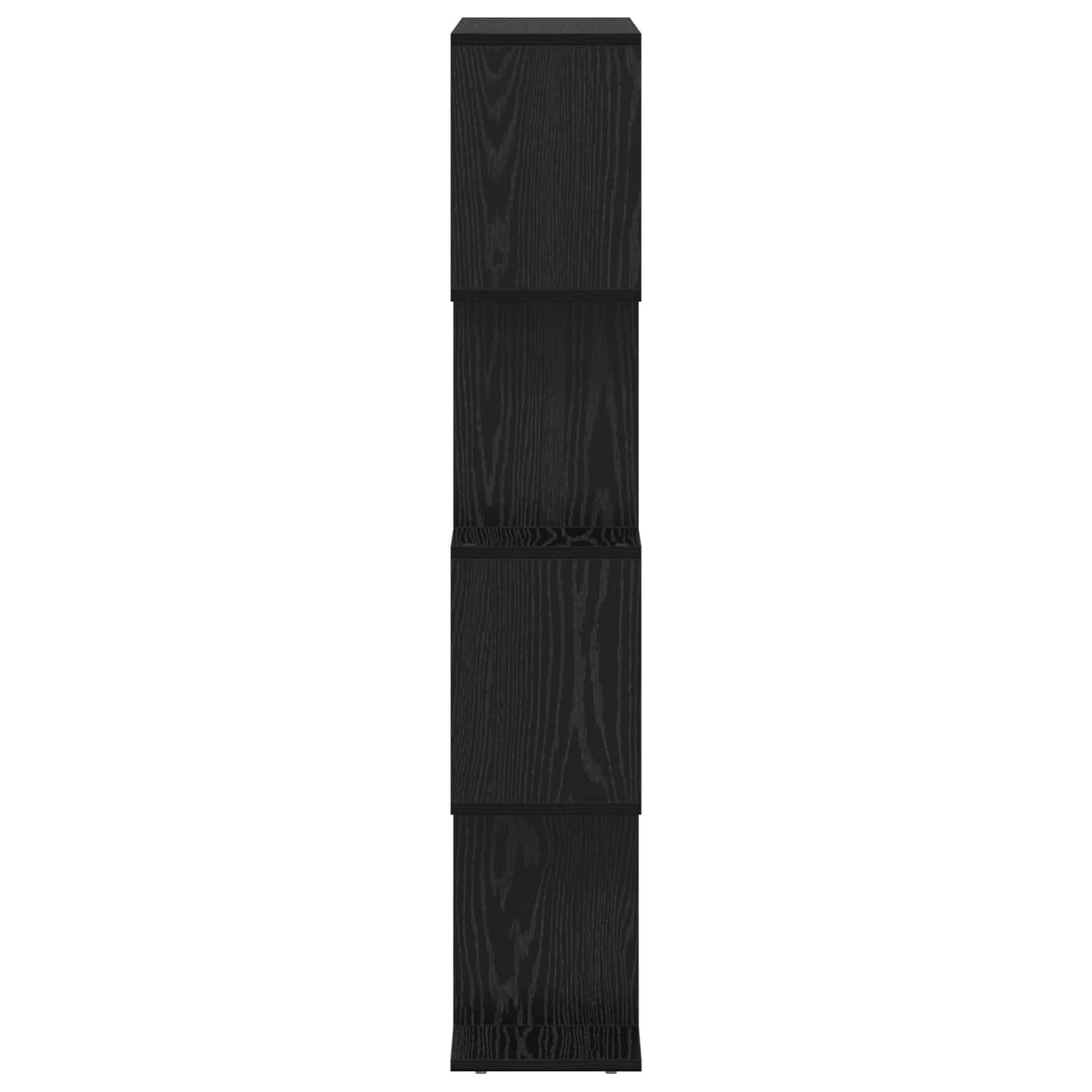 vidaXL Szafka na książki Czarny Dąb 70 x 24 x 129 cm