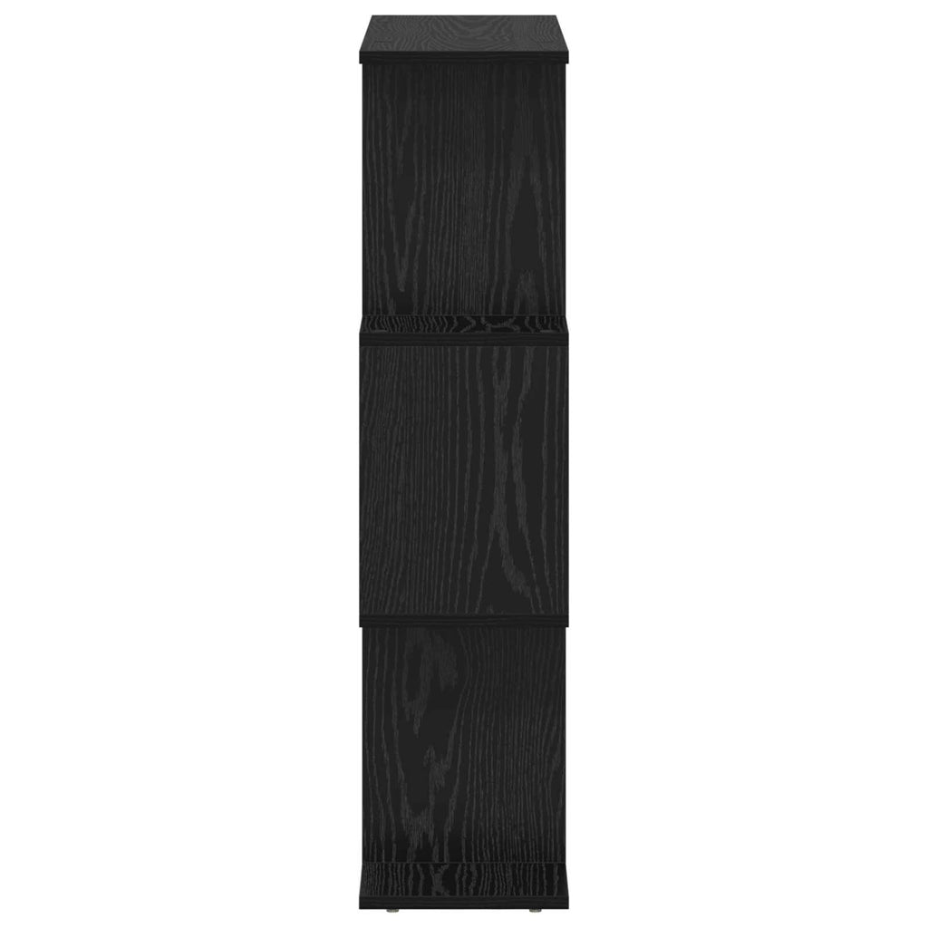 vidaXL Szafka na książki Czarny Dąb 70 x 24 x 97 cm
