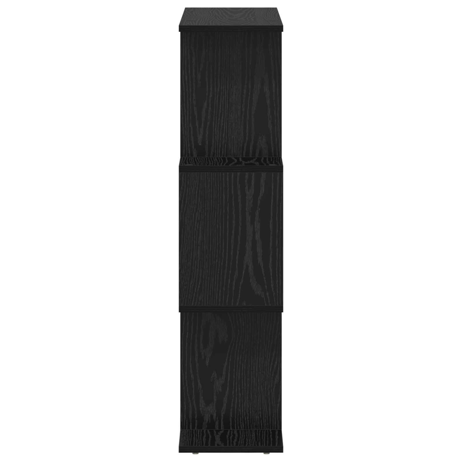 vidaXL Szafka na książki Czarny Dąb 70 x 24 x 97 cm