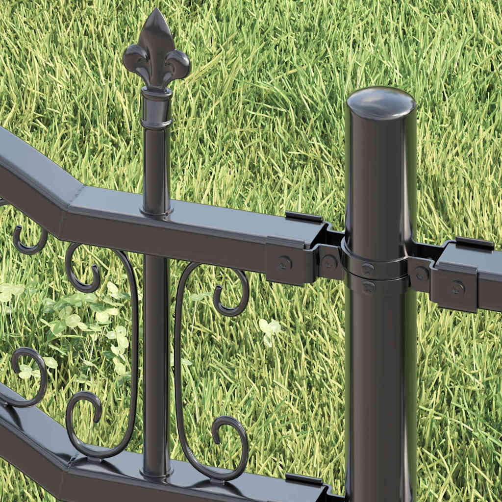 vidaXL Ogrodzenie Ogrodowe KAMPEN Szary