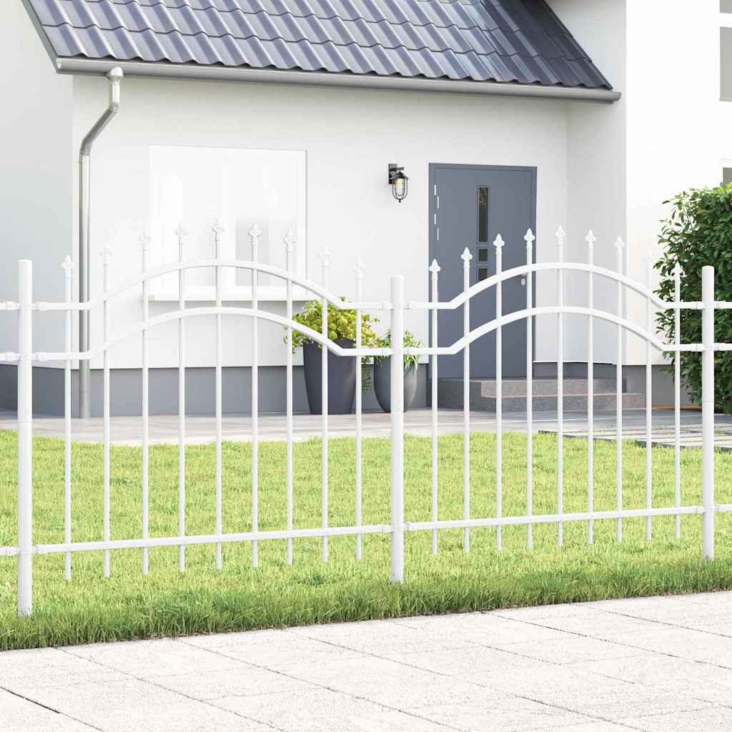 vidaXL Ogrodzenie Ogrodowe Woerden Biały 240 x 140 cm