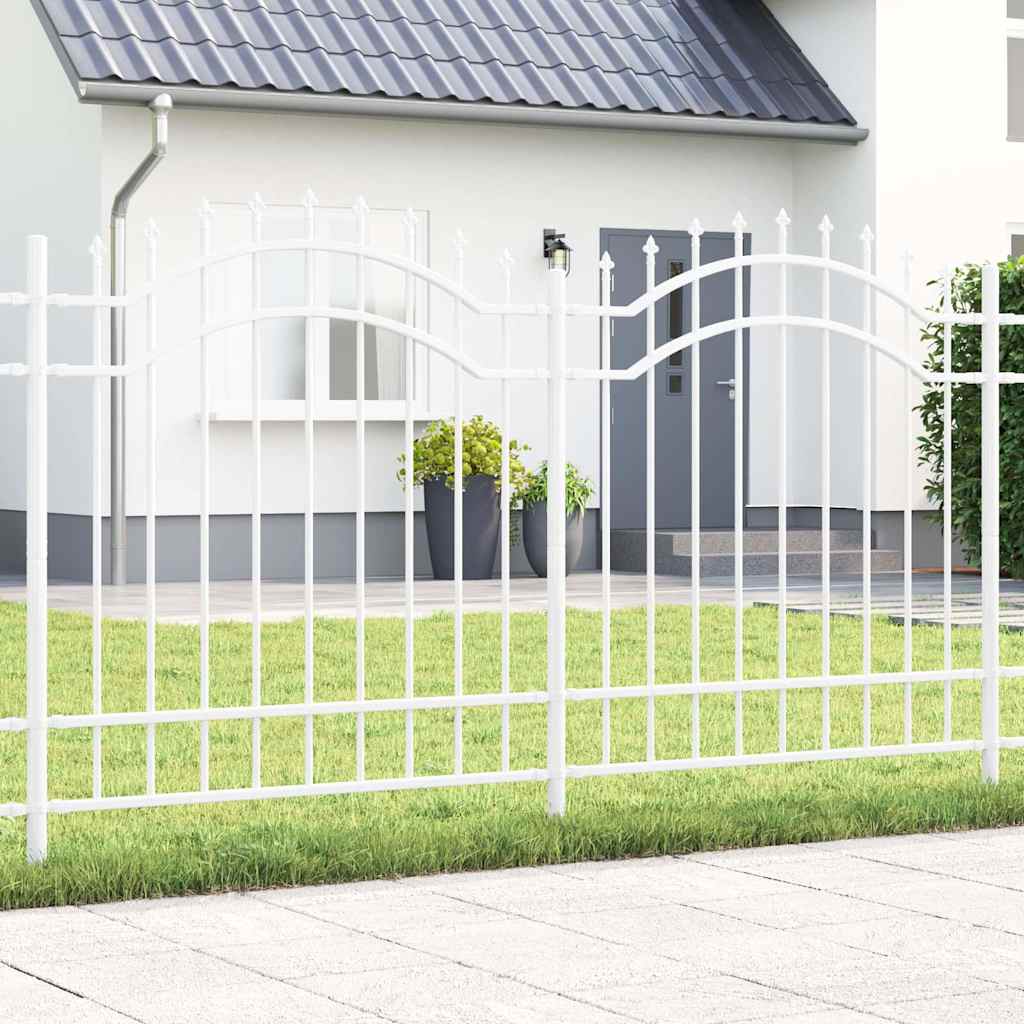 vidaXL Ogrodzenie Ogrodowe Woerden Biały 240 x 165 cm
